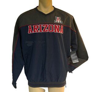 NEW Arizona Wildcats Colosseum Athletics Windbreaker Pullover Jacket Men's L